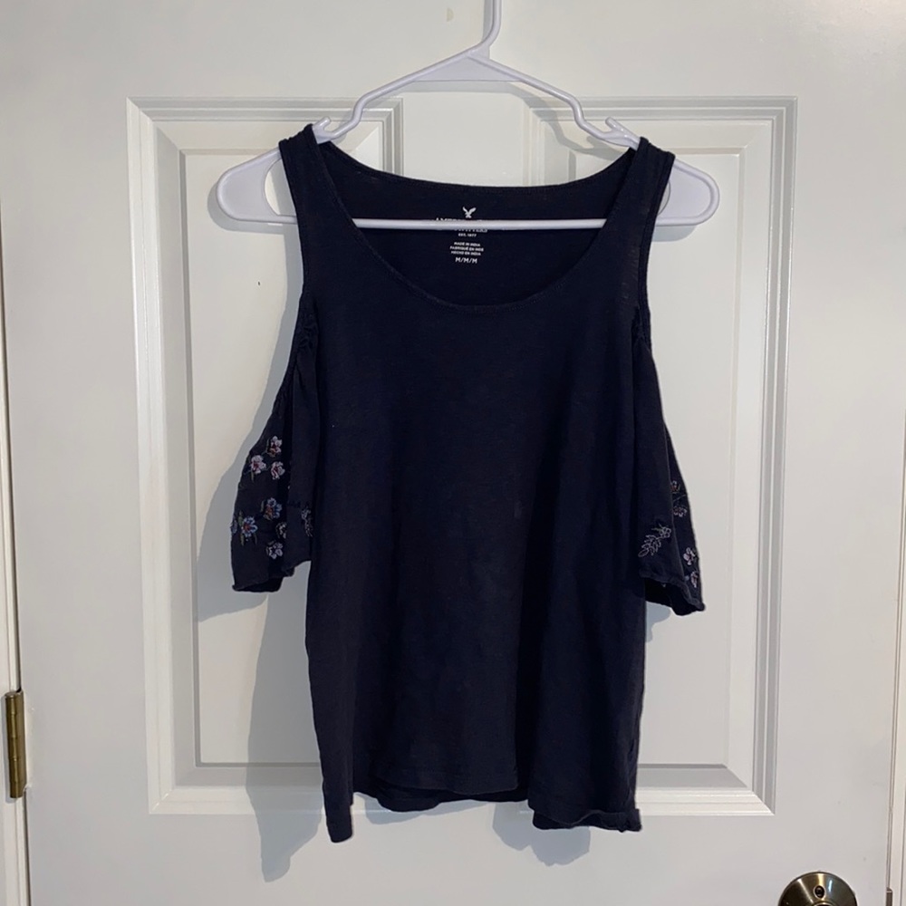 American Eagle Cold-Shoulder Top